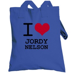Jordy Nelson Kansas Sports I Love Heart  Tee Totebag