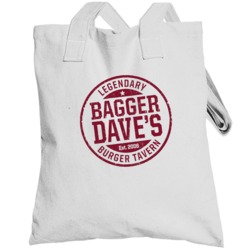 Bagger Daves Legendary Burger Tavern Restaurant Logo Totebag