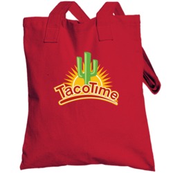 Taco Time Fast Food Restaurant Logo Totebag