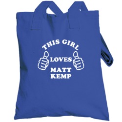 Matt Kemp This Girl Loves Basketball Hockey Baseball Football Totebag