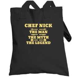 Chef Nick Man Myth Legend Dad Father's Day Cooking Kitchen Grill Gift 