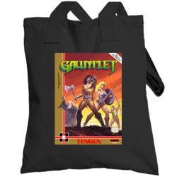 Nintendo Nes Gauntlet Retro 80s Video Game Cover Totebag