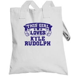 This Girl Loves Kyle Rudolph Minnesota Football Sports Athlete Totebag