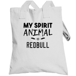 My Spirit Animal Is Redbull Funny Drinking Totebag