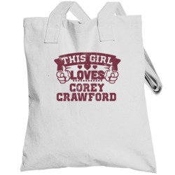 This Girl Loves Corey Crawford Washington Football Sports Athlete Tote
