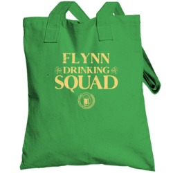 Flynn Irish Drinking Squad Beer Custom Name St Patricks Day Totebag