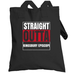 Straight Outta Kingsbury Episcopi England City Grunge Parody Totebag
