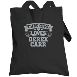 This Girl Loves Derek Carr Oakland Football Sports Athlete Totebag