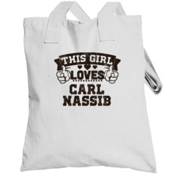 This Girl Loves Carl Nassib Cleveland Football Sports Athlete Totebag