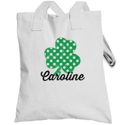 Caroline Lucky Charm Shamrock Cute Irish St Patricks Day Totebag