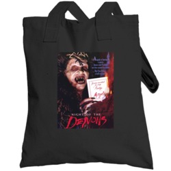 Night Of The Demons Classic 80s Horror Movie Poster Totebag