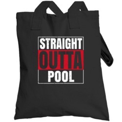 Straight Outta Pool England City Grunge Parody Totebag