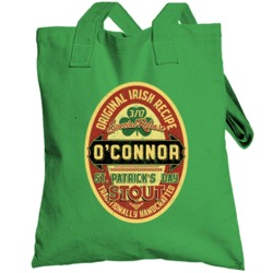 O'connor Original Irish Stout Beer Label St Patricks Day Last Name Tot