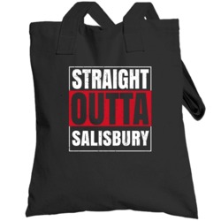 Straight Outta Salisbury England City Grunge Parody Totebag