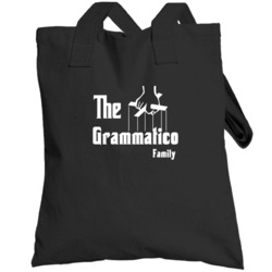 Grammatico Mob Parody Greek Greece Last Name Totebag