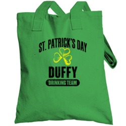Duffy Irish Last Name Beer Drinking Team St Patricks Day Totebag