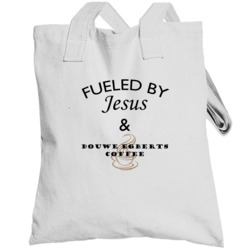 Douwe Egberts Coffee Fueled By Jesus And Douwe Egberts Coffee Totebag