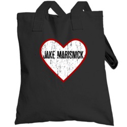 Jake Marisnick Miami Baseball Player Heart Distressed Style Fan Toteba