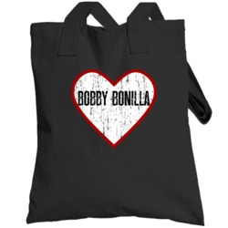 Bobby Bonilla Miami Baseball Player Heart Distressed Style Fan Totebag