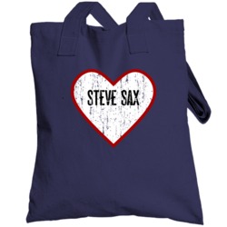 Steve Sax New York Ny Baseball Player Heart Distressed Style Fan Toteb