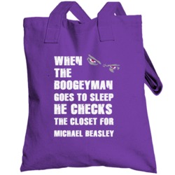 Michael Beasley Kansas Sports Boogeyman Funny Fear Totebag