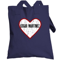Edgar Martinez Seattle Baseball Player Heart Distressed Style Fan Tote