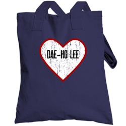 Dae-ho Lee Seattle Baseball Player Heart Distressed Style Fan Totebag