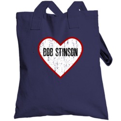 Bob Stinson Seattle Baseball Player Heart Distressed Style Fan Totebag