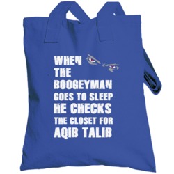 Aqib Talib Kansas Sports Boogeyman Funny Fear Totebag