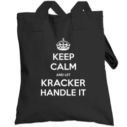 Keep Calm And Let Kracker Handle It Custom Last Name Family Totebag