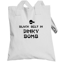 Black Belt In Dinky Bomb Funny Video Game Totebag