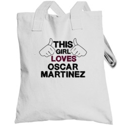 This Girl Loves Oscar Martinez Tv Show Fan Totebag