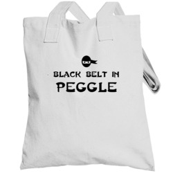 Black Belt In Peggle Funny Video Game Totebag