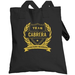 Team Cabrera Lifetime Member Last Name Surname Totebag