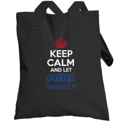 Keep Calm And Let Potter Handle It Dutch Name Totebag
