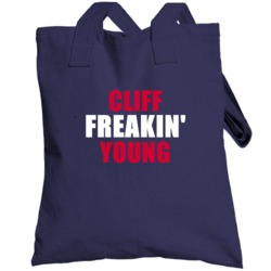 Cliff Young Cleveland Baseball Sports Freakin Totebag