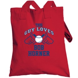 This Guy Loves Bob Horner Atlanta Baseball Player Classic Totebag