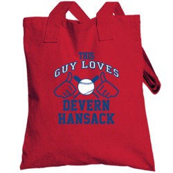 This Guy Loves Devern Hansack Boston Baseball Player Classic Totebag