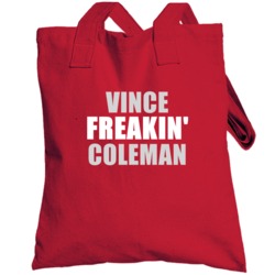 Vince Coleman Cincinnati Baseball Sports Freakin Totebag