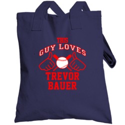 This Guy Loves Trevor Bauer Cleveland Baseball Player Classic Totebag