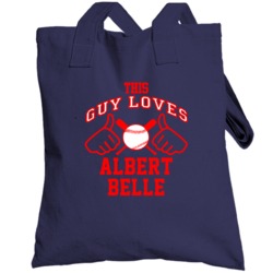 This Guy Loves Albert Belle Cleveland Baseball Player Classic Totebag