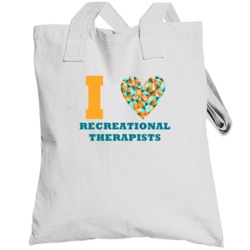 I Heart Recreational Therapists Popular Occupation Totebag