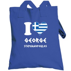 George Stephanopoulos Greek Greece Actor Sports I Love Totebag