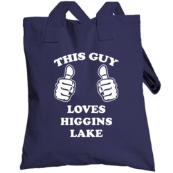 Higgins Lake Michigan This Guy Loves Totebag