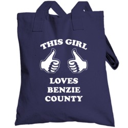 Benzie County Michigan This Girl Loves Totebag