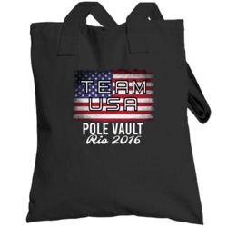 United States Usa Pole Vault Rio 2016 Olympic Team Flag Totebag