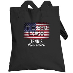 United States Usa Tennis Rio 2016 Olympic Team Flag Totebag