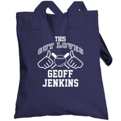 This Guy Loves Geoff Jenkins Milwaukee Baseball Player Classic Totebag