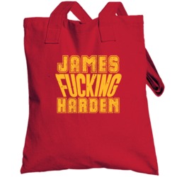 Fcking James Harden Funny Player Houston Basketball Totebag