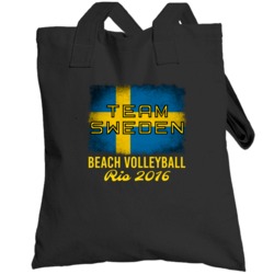 Sweden Beach Volleyball Rio 2016 Olympic Team Flag Totebag